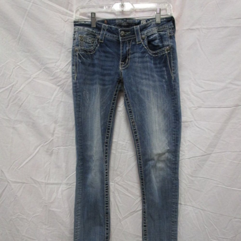 Miss Me Signature Skinny Distressed Jeans 27 x 31